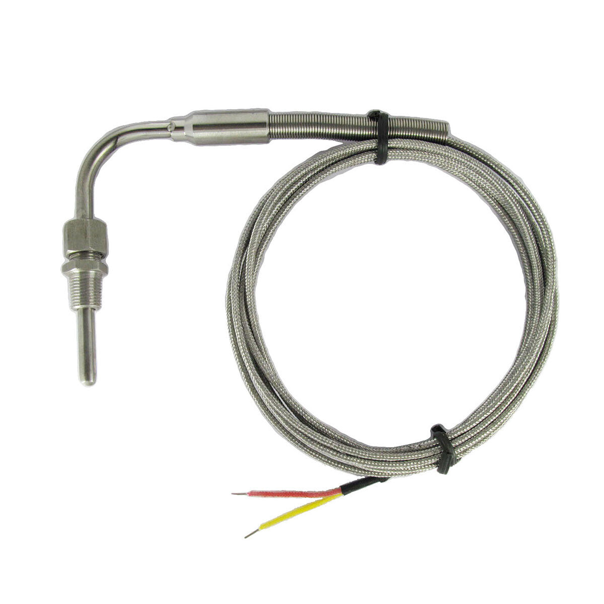 Exhaust Temperature Red LED Gauge Combo Kit with 90° Bend EGT Sensor in ℃ / ℉