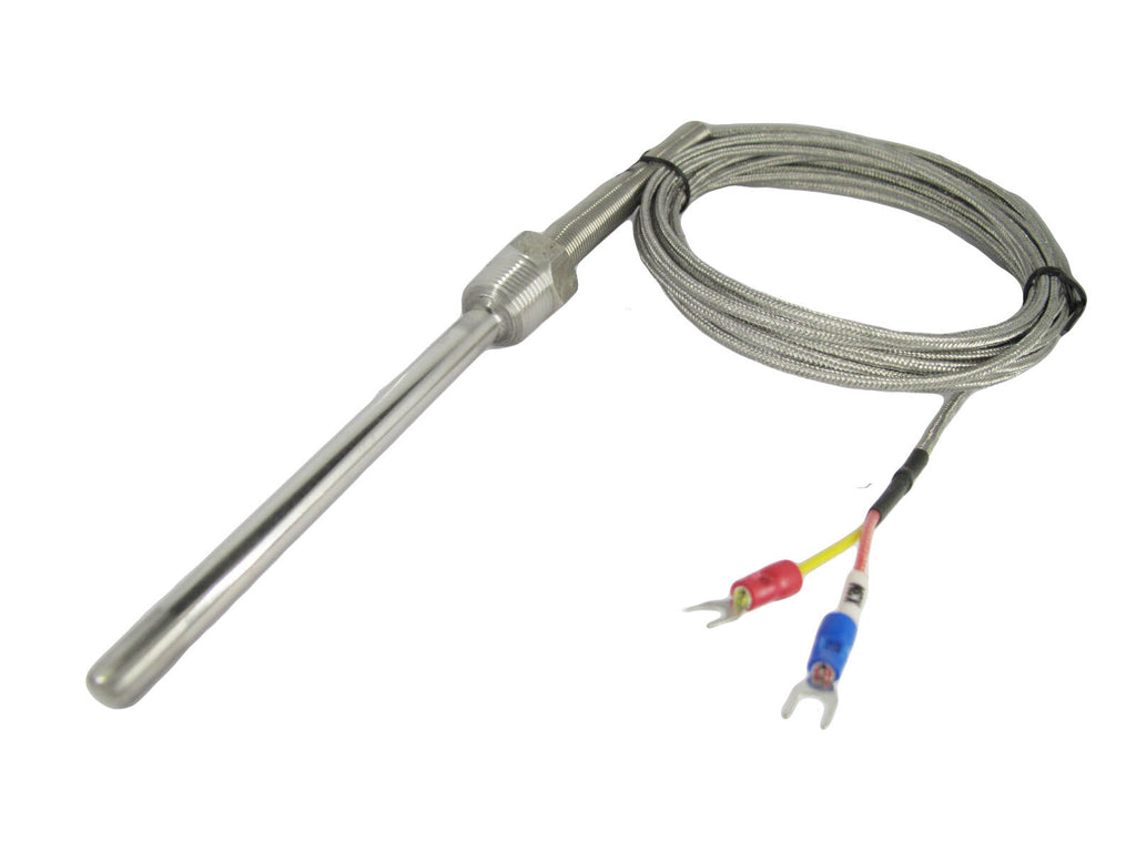 Temperature Sensors K Type Thermocouple SS Waterproof Probe 3/8” NPT Threads