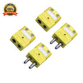 Set of 2 pc Type K Standard Male & Female Round Pin Thermocouple Connector