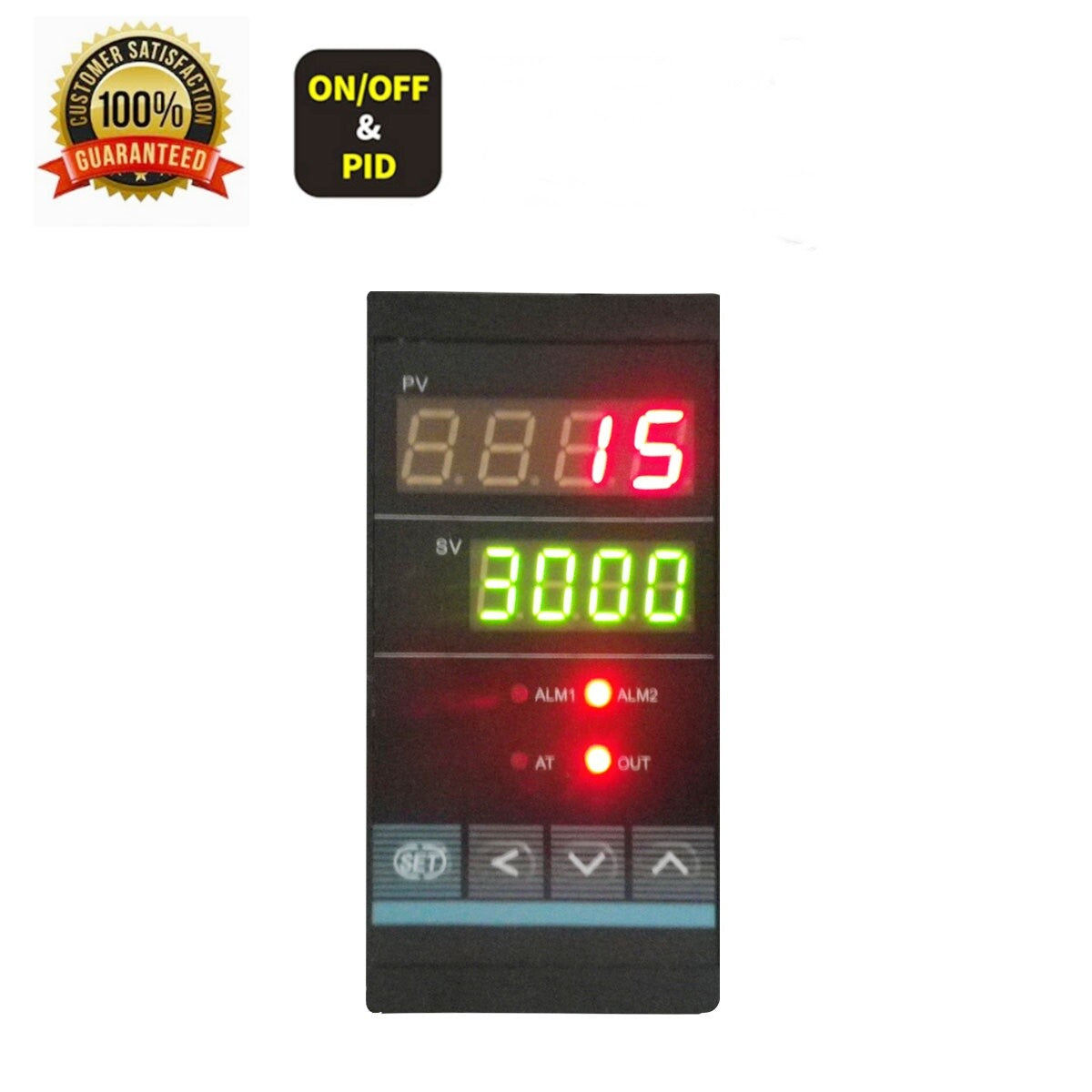Vertical Universal Input Temperature PID Controller SSR Output & 2 Alarm  (℃ /℉）