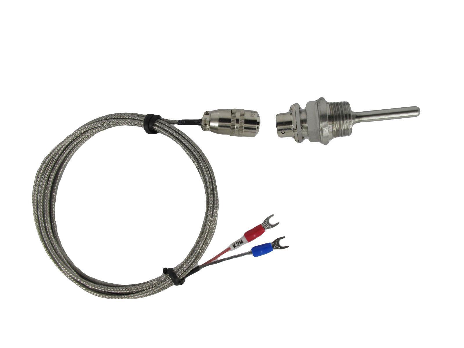 Detachable Temperature Sensors K Type Thermocouple with 1/2”NPT & Connector