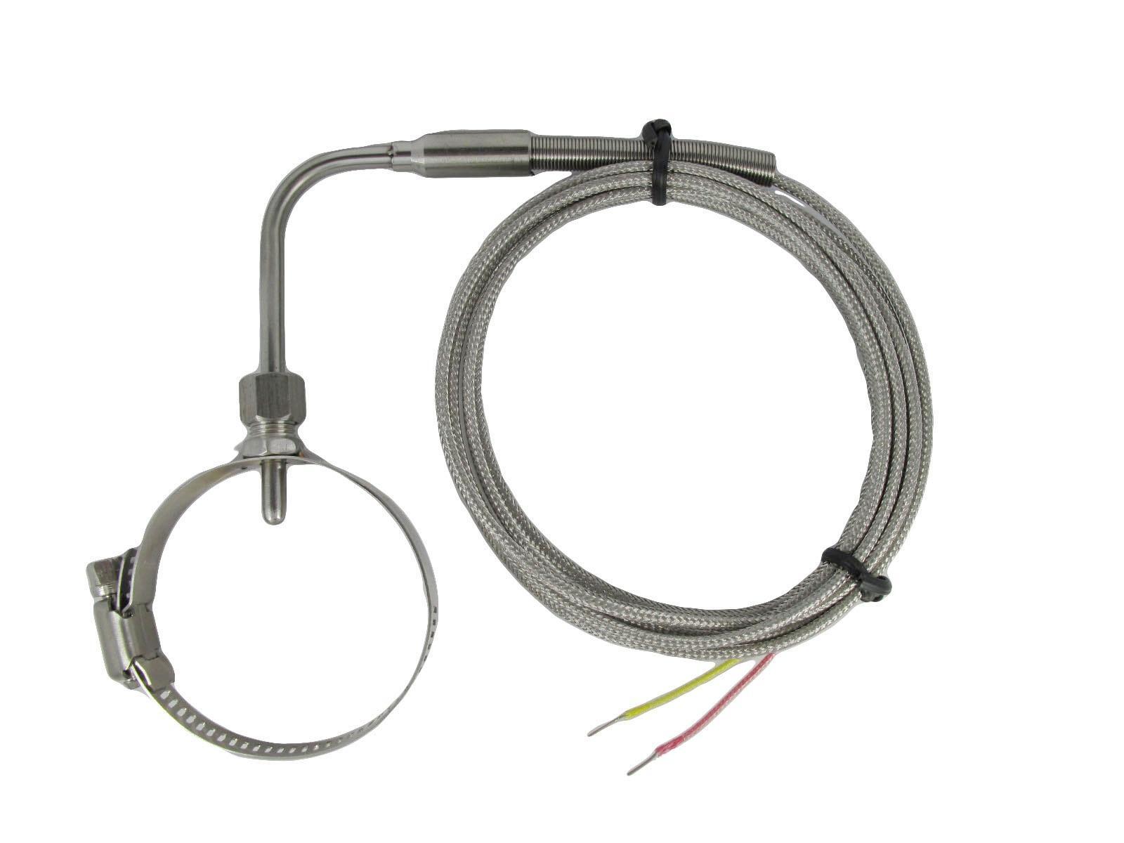 EGT Temperature Sensors K Type for Car Exhaust 1.5"~2.5" Clamp Adjustable Insert