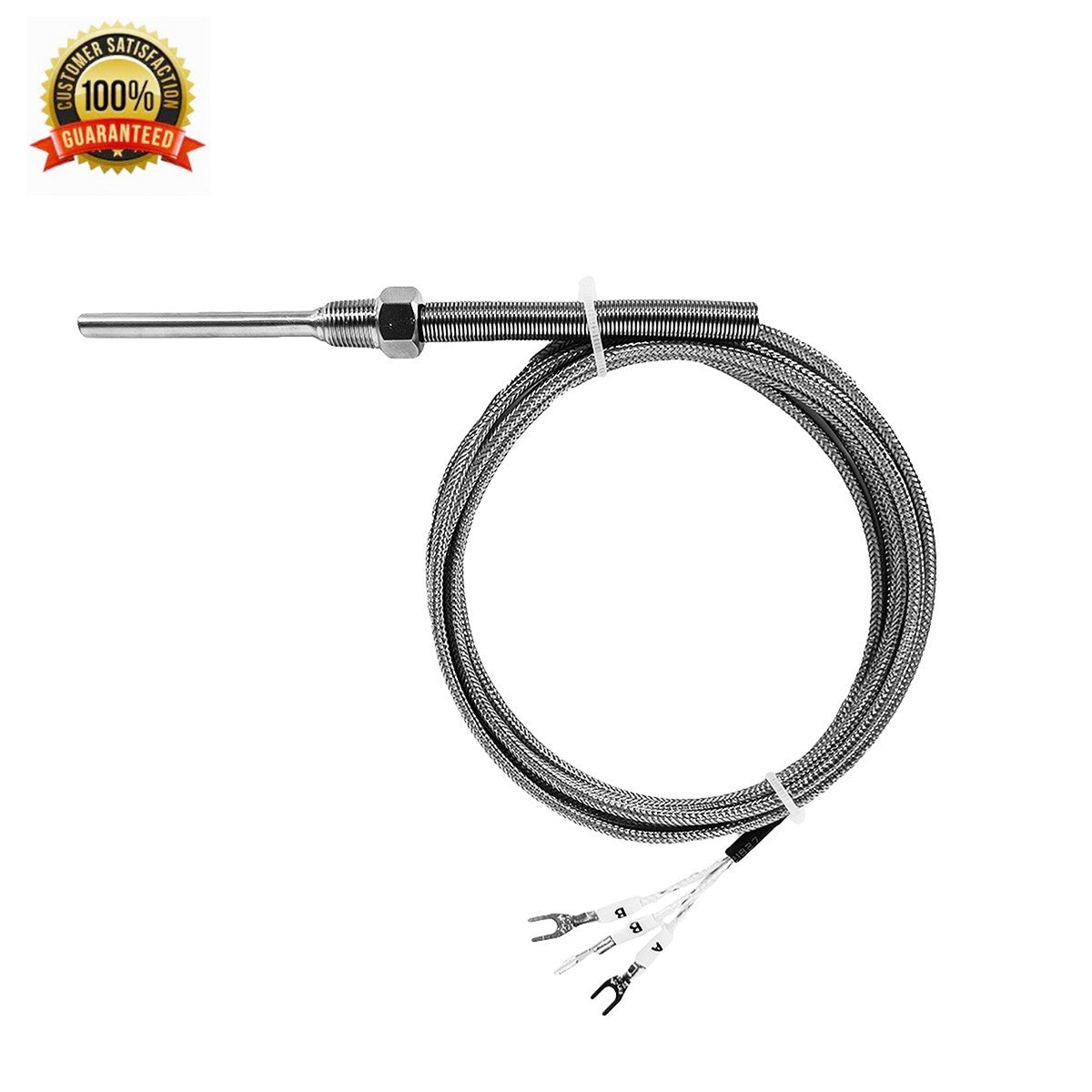 Waterproof Temperature Sensors RTD PT100 SS Probe with 1/8” NPT Threads