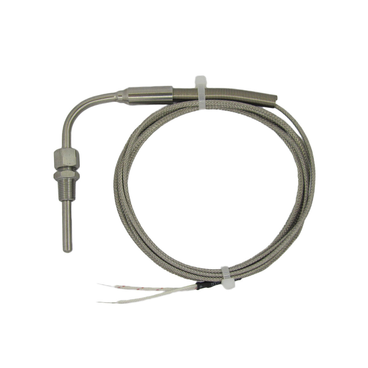 EGT Temperature Sensors J type 90° Bend Probe with 1/8" NPT Threads (3~17 ft)