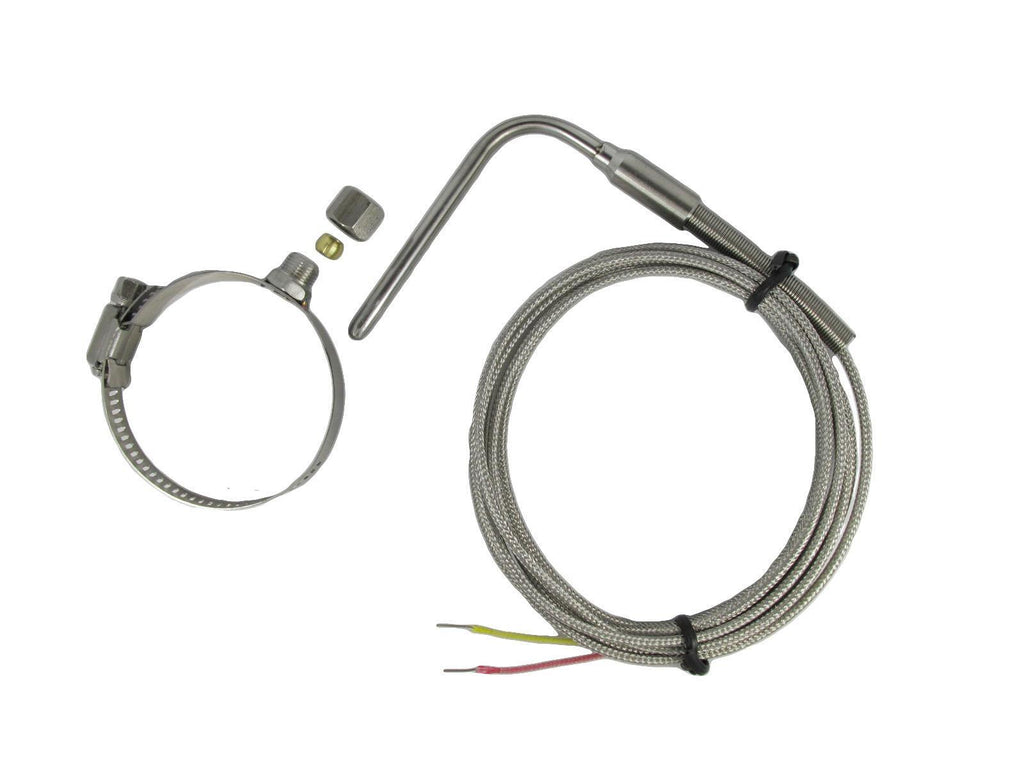 EGT Car Exhaust Temp Sensors K Type with 1"~2" Clamp & Adjustable Insert Length