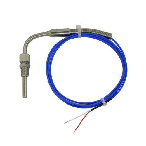 Car Exhaust Temperature Sensors K type Probe 90° Bend with Telfon Cable