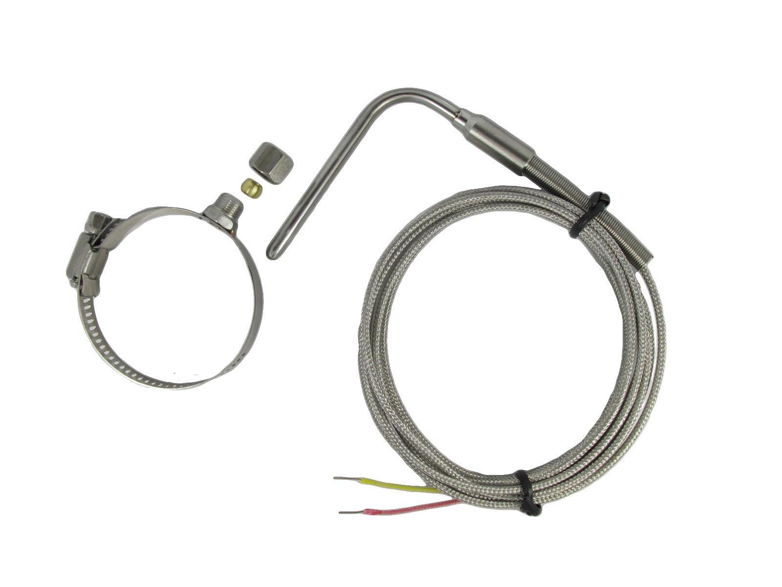 EGT Temperature Sensors K Type for Car Exhaust 1.5"~2.5" Clamp Adjustable Insert