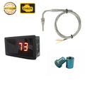 Temperature Red LED Gauge Combo 90° Bend EGT Sensor & Weld Bund ℃ / ℉