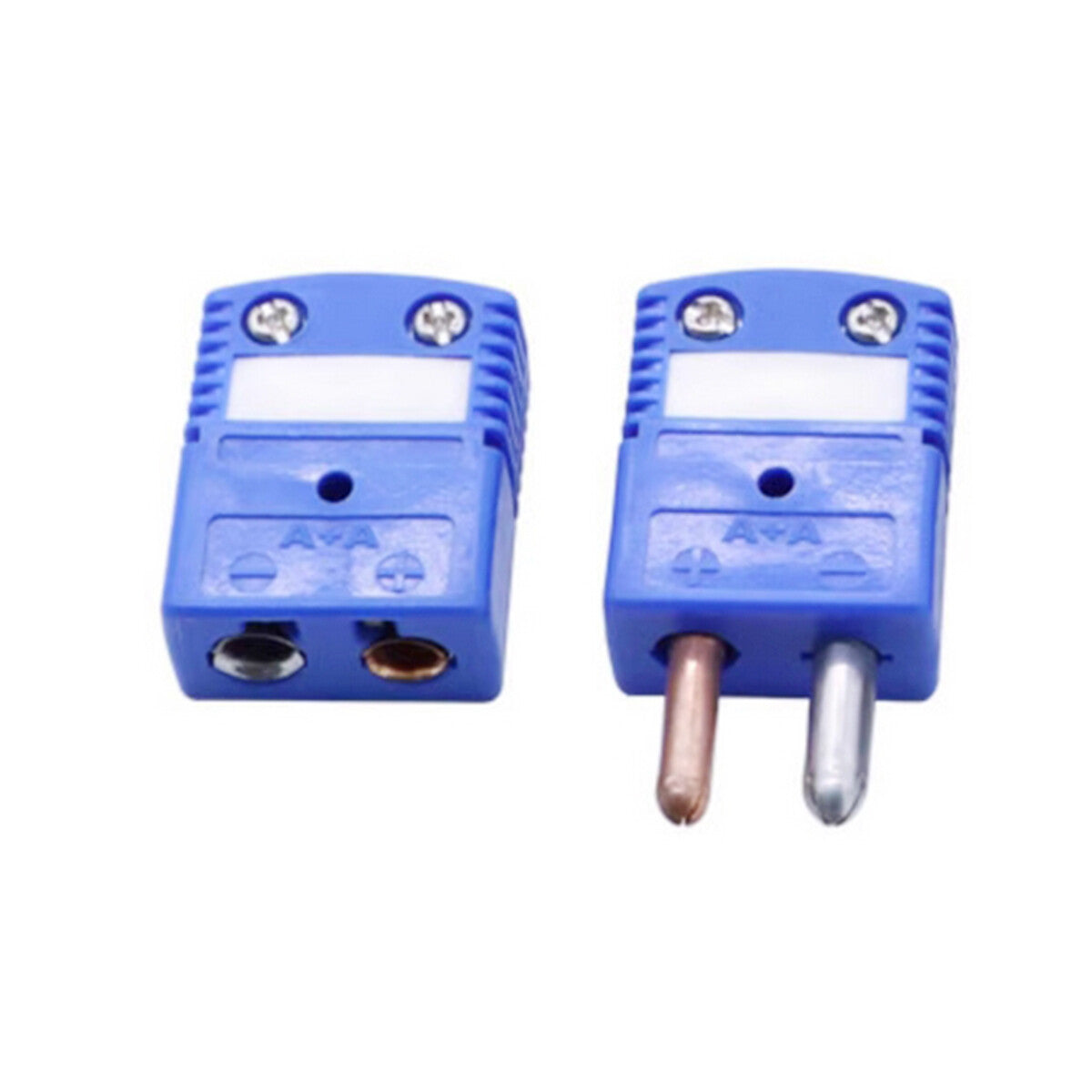 Set of 2 pc Type T Standard Male & Female Round Pin Thermocouple Connector