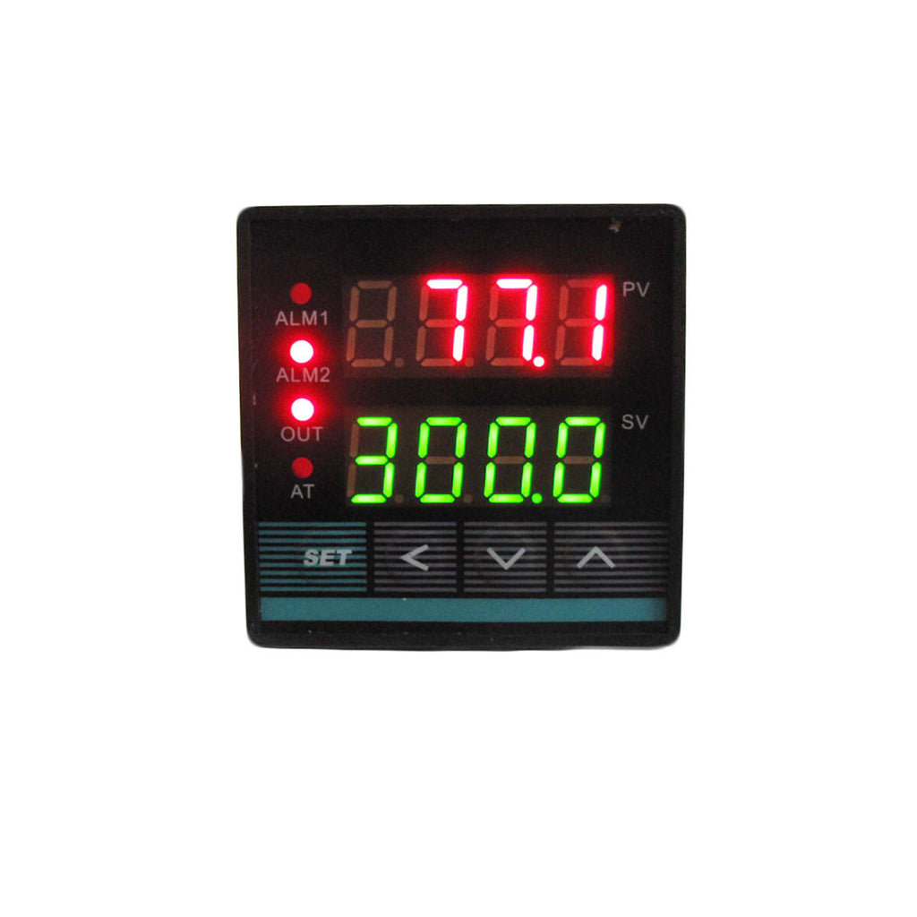 Digital PID Temperature Controller w SSR HighTemp Sensors in ℃ / ℉ (2 Alarm)