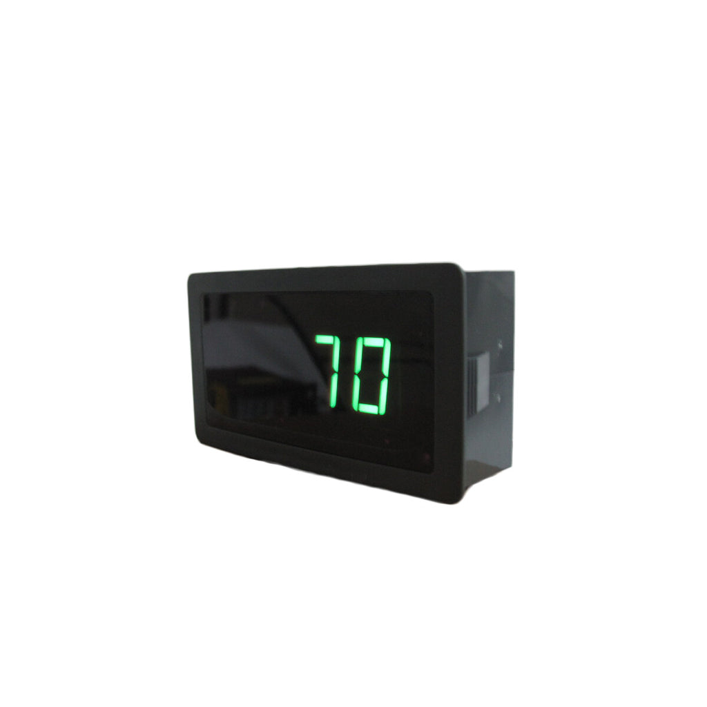 Green LED Temperature Gauge Combo Kit w 90° Bend Temperature Sensor in ℃ / ℉