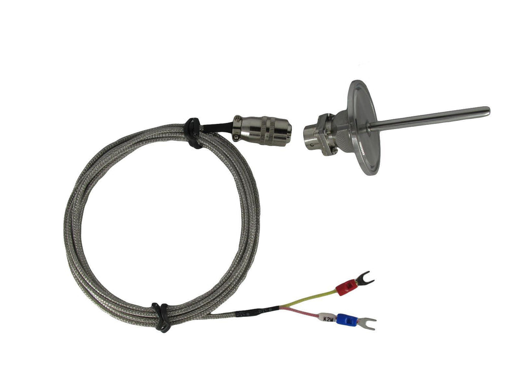 Tri-clamp Waterproof K Type Thermocouple Temp Sensors with Detachable Connector