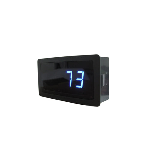 Blue LED Gauge Temperature Combo Kit with 90° Bend Temperature Sensor in ℃ or ℉
