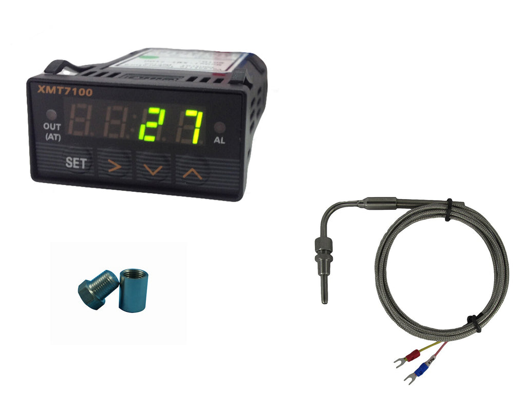 Temperature Gauge with Alarm , EGT K Type Sensors & Weld Bund Combo Kit