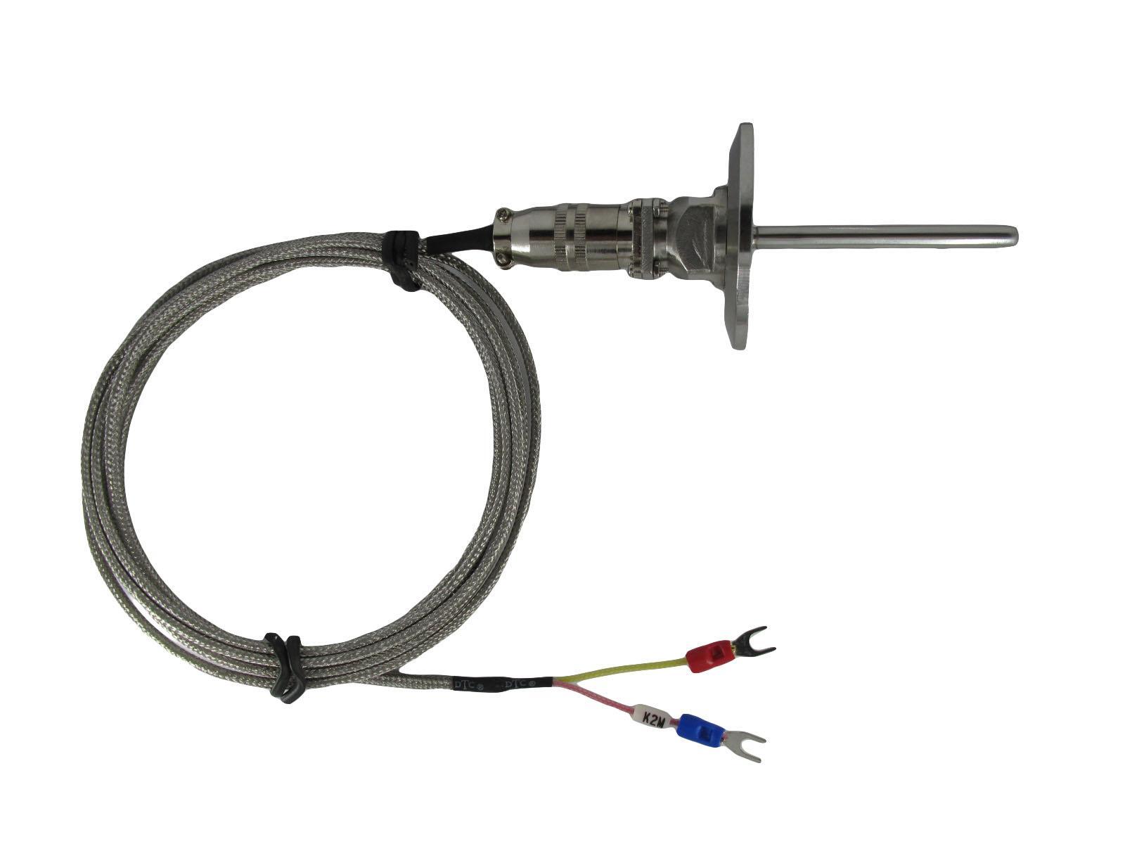 Tri-clamp Waterproof K Type Thermocouple Temp Sensors with Detachable Connector