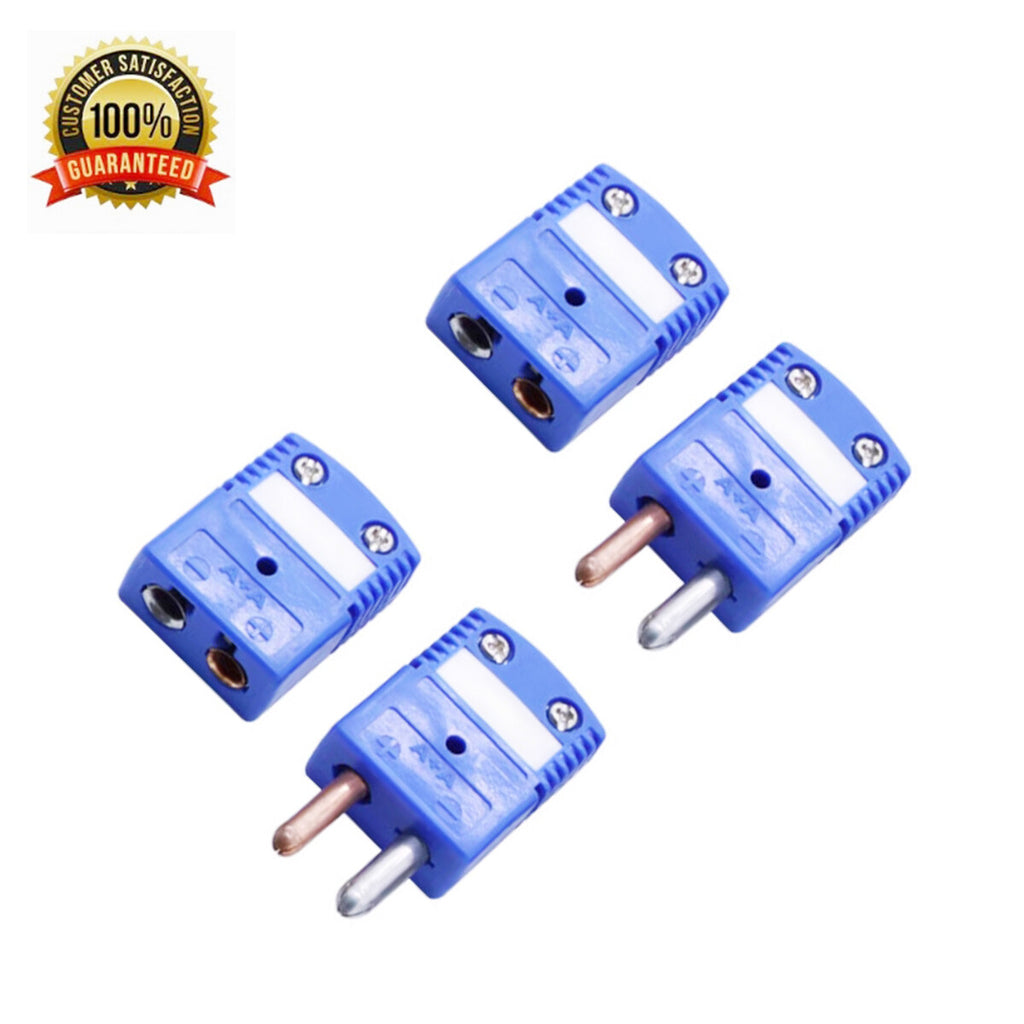 Set of 2 pc Type T Standard Male & Female Round Pin Thermocouple Connector