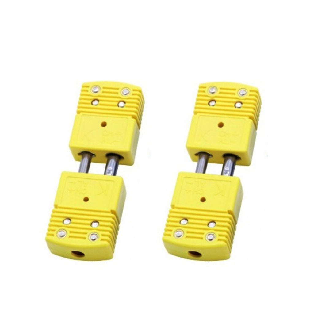 Set of 2 pc Type K Standard Male & Female Round Pin Thermocouple Connector