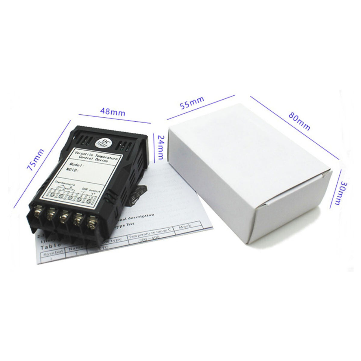 Universal Digital LED Temperature Meter Exhaust Gas Temperature EGT Gauge-12VDC