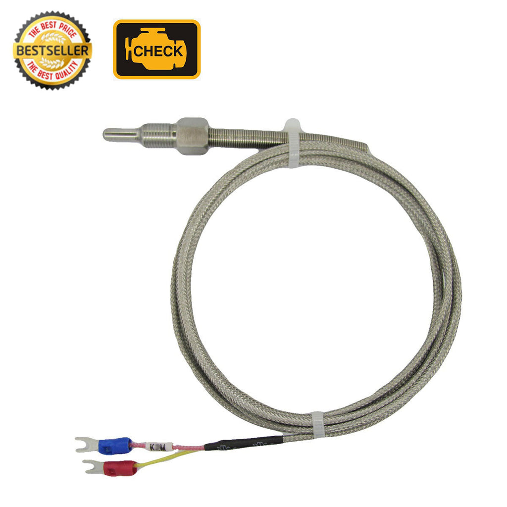 EGT High Temperature Sensors K Type Thermocouple Probe with 1/8" NPT Threads