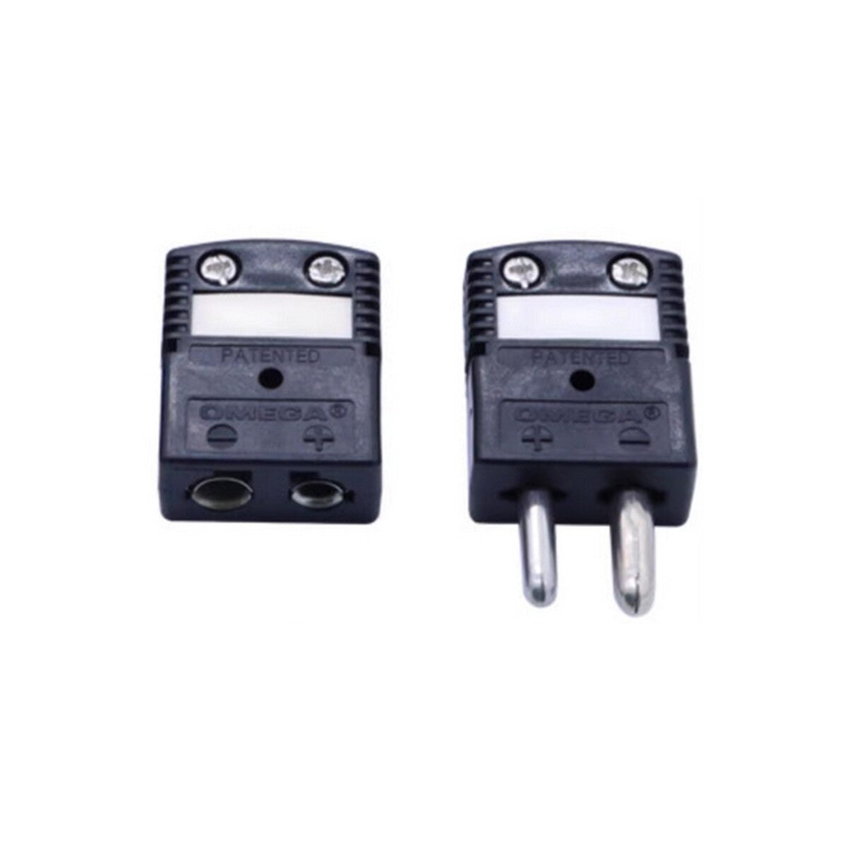 Set of 2 pc Type J Standard Male & Female Round Pin Thermocouple Connector