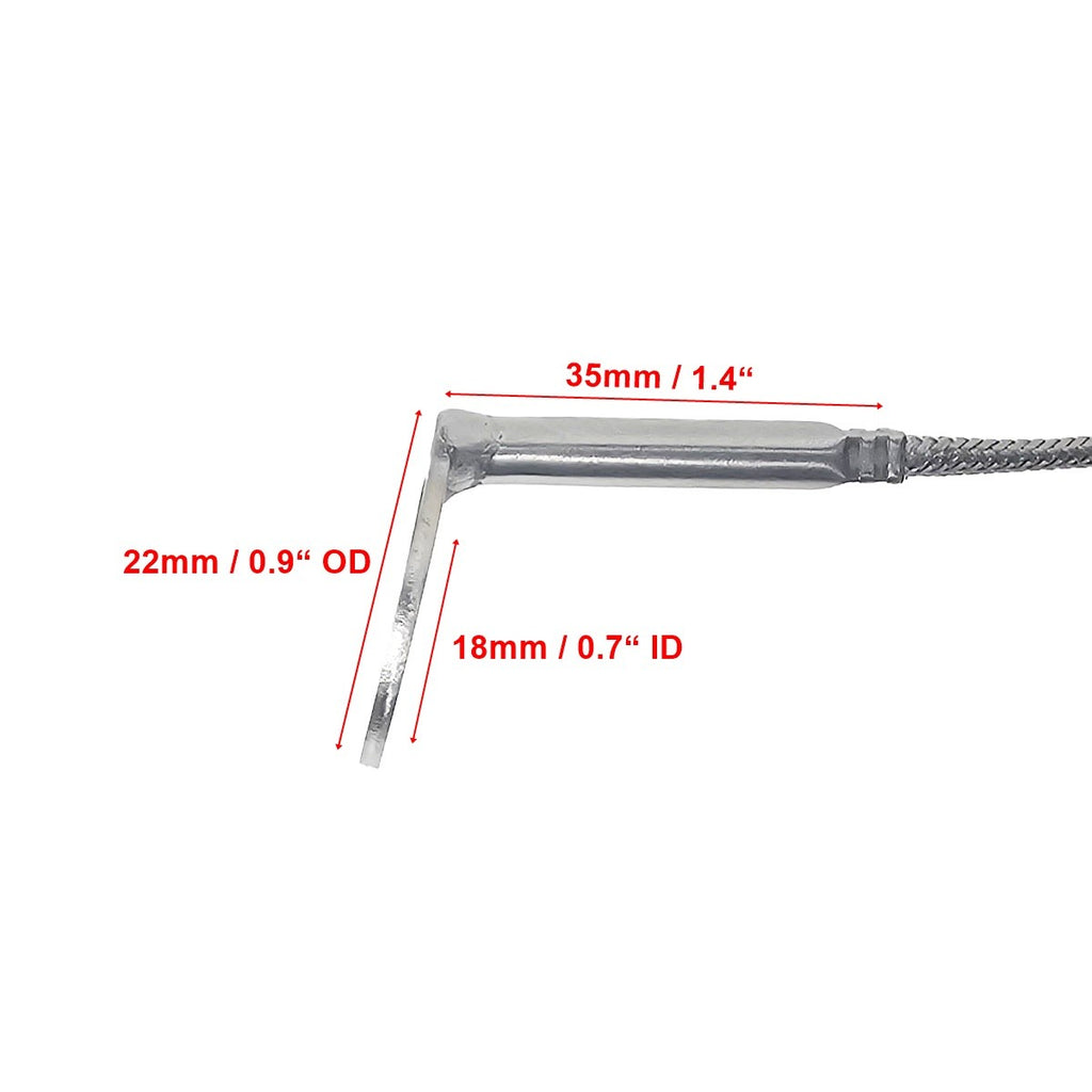 Cylinder Head Temperature Sensors Angled Bend CHT 18mm id Washer 3 -16 ft Cable