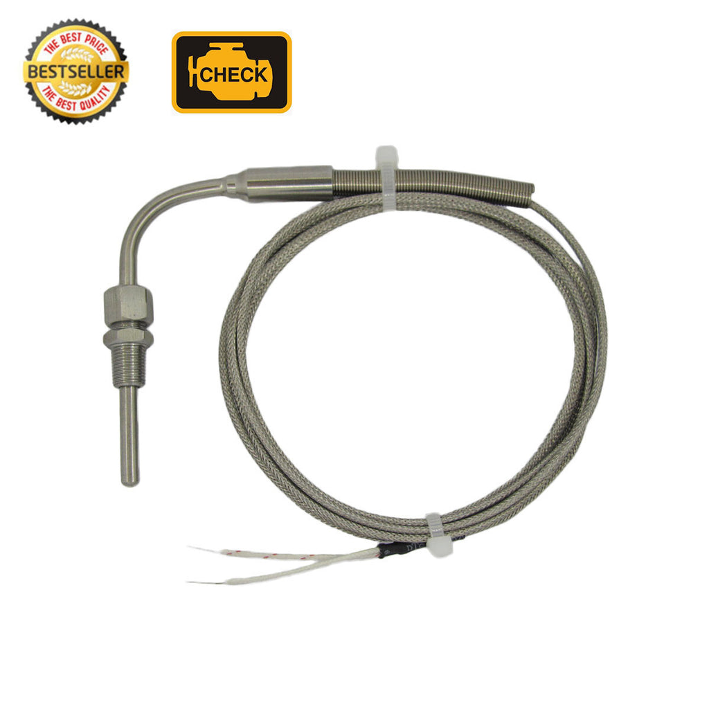 EGT Temperature Sensors J type 90° Bend Probe with 1/8" NPT Threads (3~17 ft)